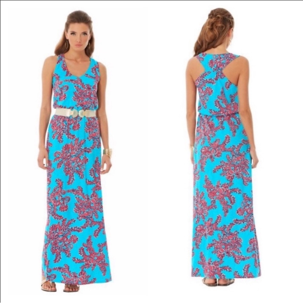 Lilly Pulitzer Mills Reef racer back maxi dress, 🌺 size small